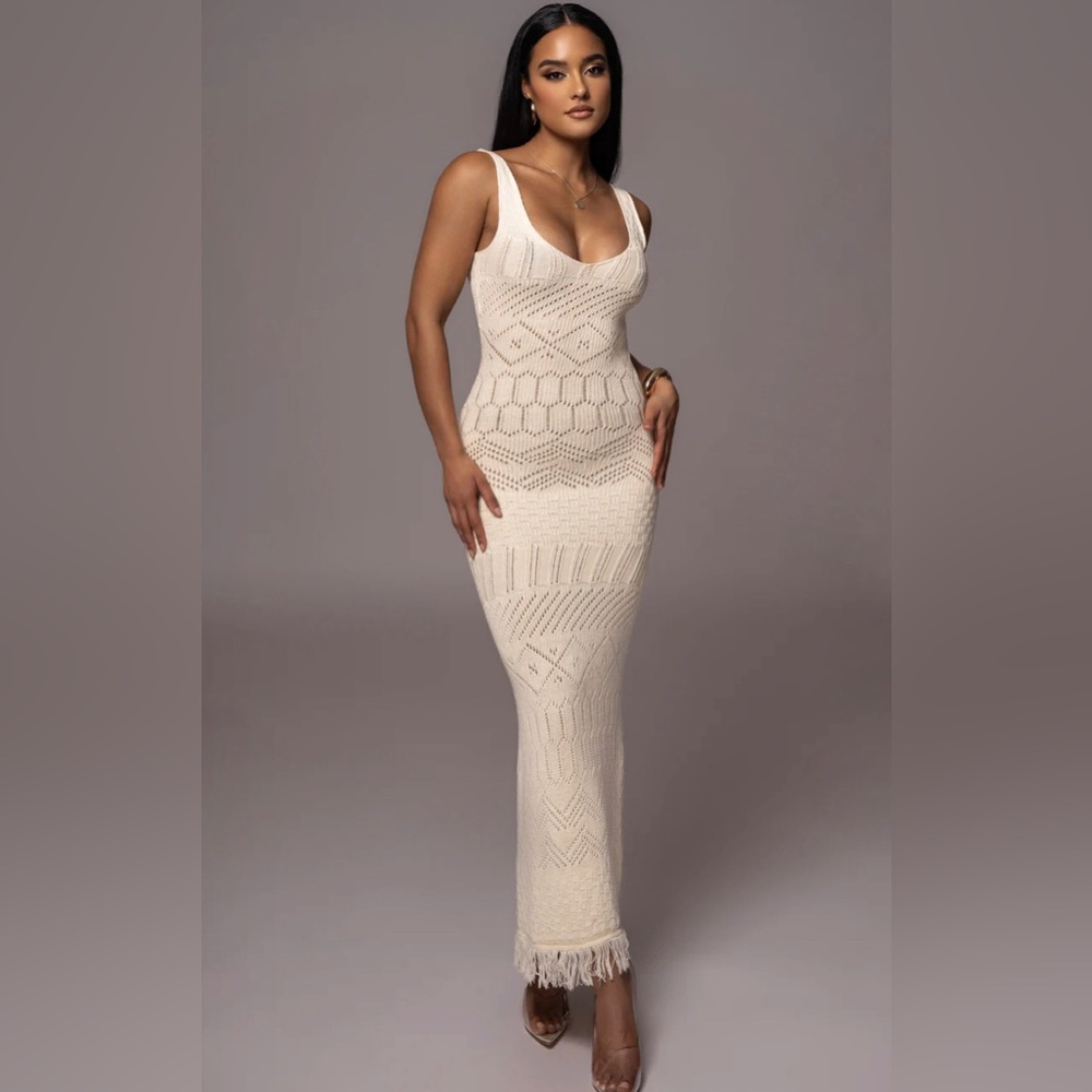 JLUX LABEL BALLARI CROCHET MAXI DRESS